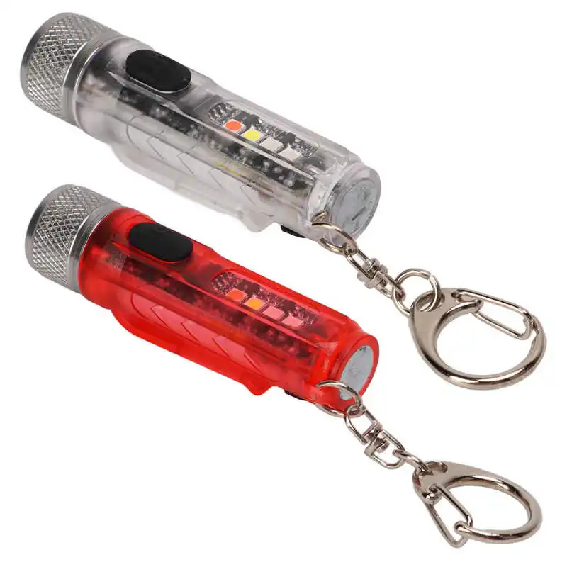 

Small Flashlight Portable Pocket Flashlight Rechargeable Multi Light Modes 5V with Buckle for Outdoor for Camping