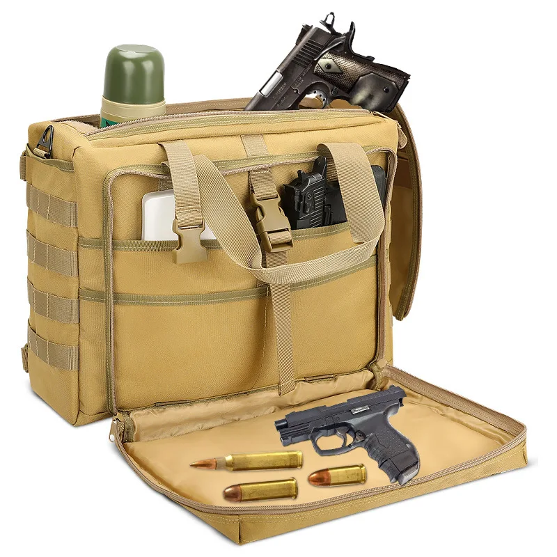

Большая тактическая сумка через плечо для пистолета и пистолета, Охотничьи аксессуары 800D, военная сумка для стрельбы и повседневного испол...