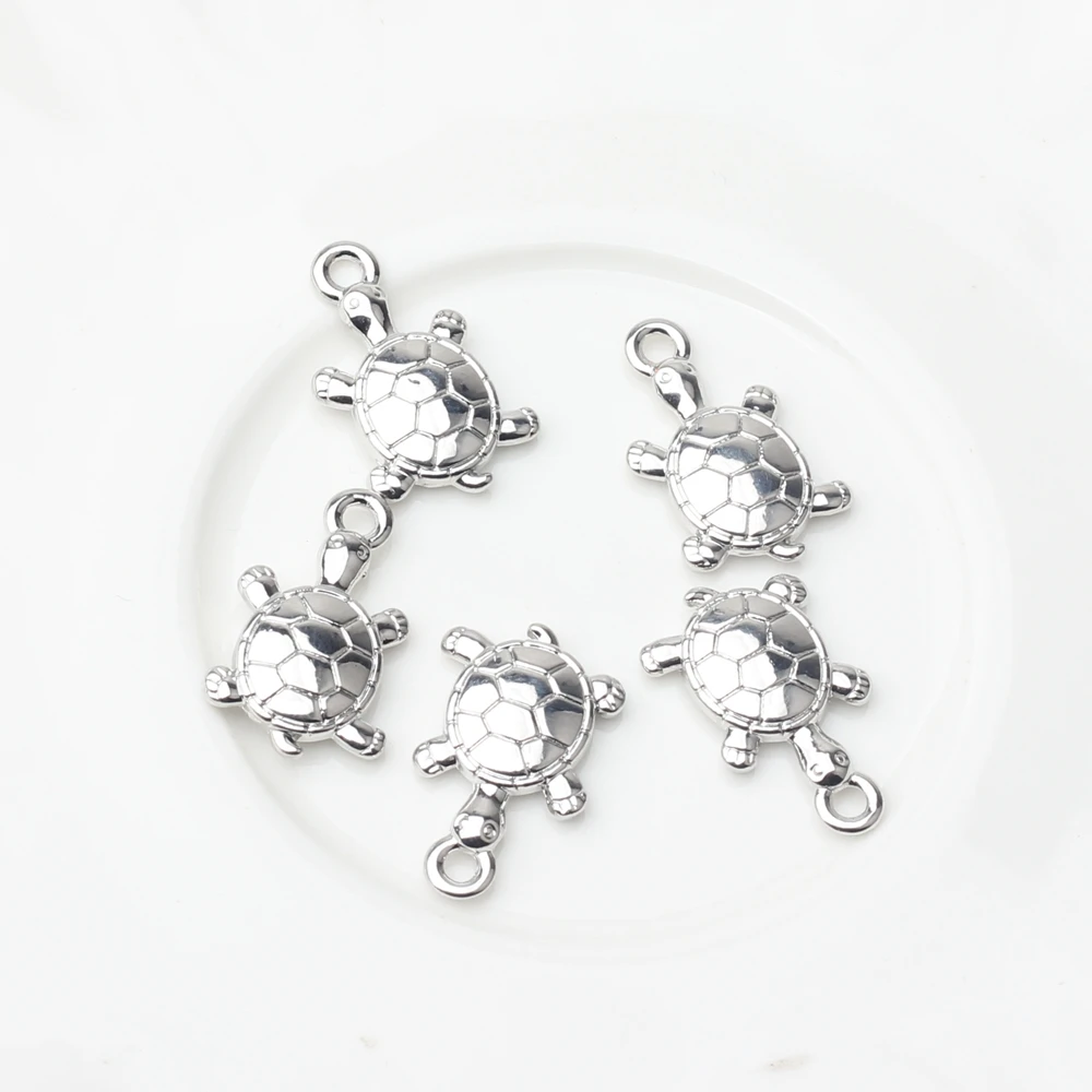

Очаровательные Подвески в виде черепахи из цинкового сплава с гальваническим покрытием, 10 шт./партия, модная фурнитура «сделай сам» для изготовления ожерелья, ювелирных изделий, аксессуары