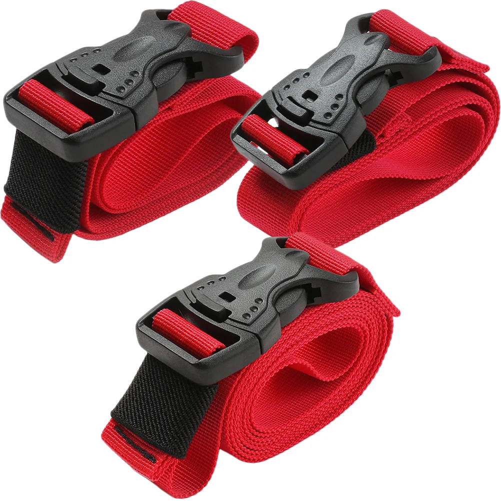 

3Pcs Nylon Luggage Heavy Duty Release Buckle Adjustable Straps Luggage Straps for Storage Packing Travel
