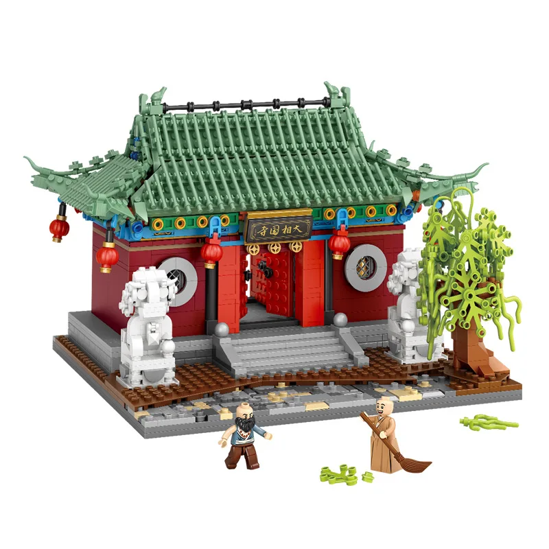 2220pcs LOZ mini Blocks Kids Building Education Toys DIY Christmas Bricks Puzzle Ancient Chinese Xiangguo Temple Home Decor 1055 images - 3
