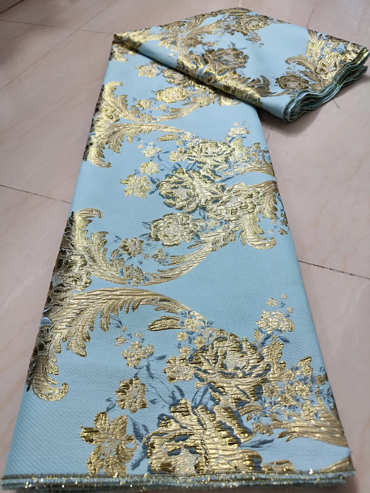 2024 новый стиль серебристо-черный жаккардовая парча французская кружевная ткань