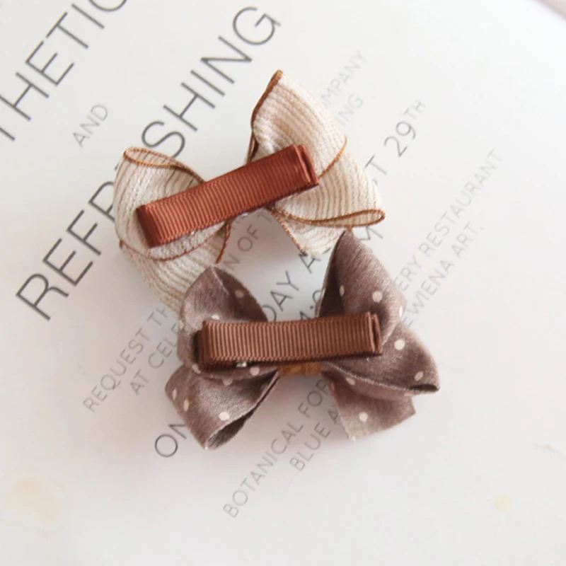 5/10Pcs Bowknot Baby Girl Hairpins Cute Floral Plaid Dot Children Hair Clips Hairpin Kid Barrettes Headwear Accessorie - купить по