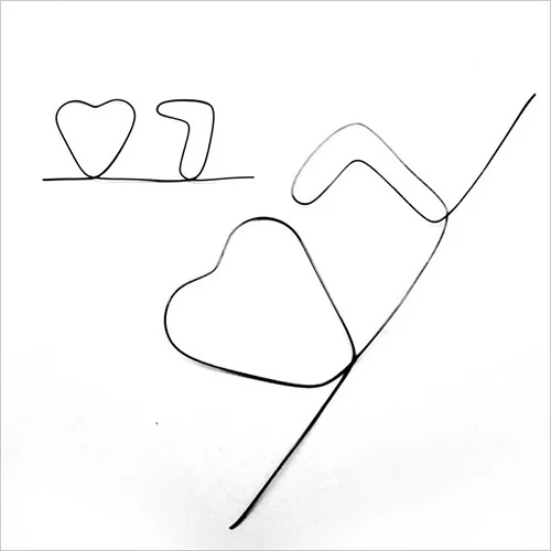 Фотофокусы из металлической проволоки с эффектом памяти