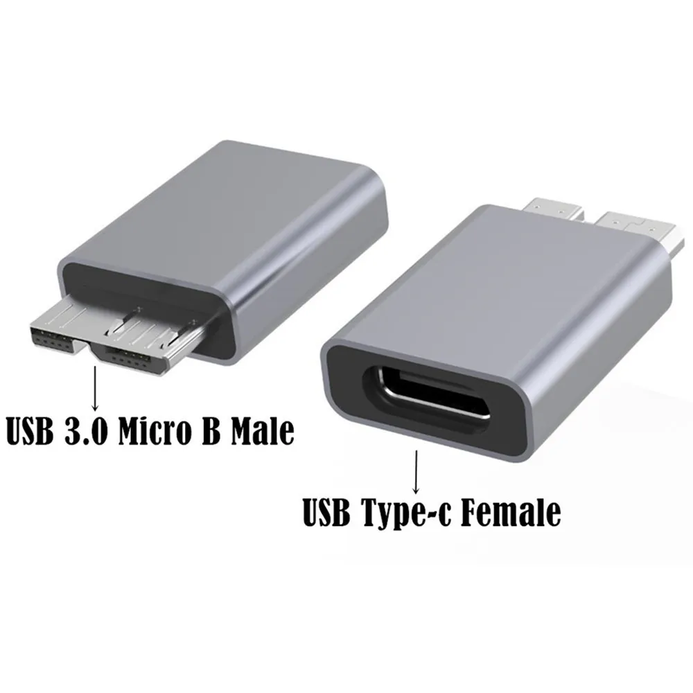 Переходник Usb 3.1 Type C Мама-Micro 3 0 папа алюминиевый Портативный зарядный внешний