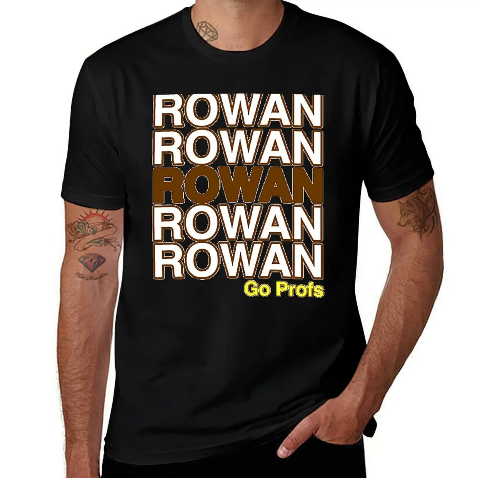Фото Футболка Rowan Go Profs, модная повседневная рубашка с короткими рукавами №1