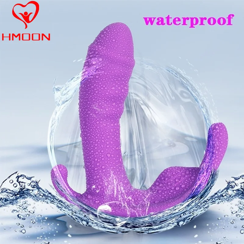 Носимый фаллоимитатор вибратор Стимулятор точки G клитора Бабочка вибрирующие