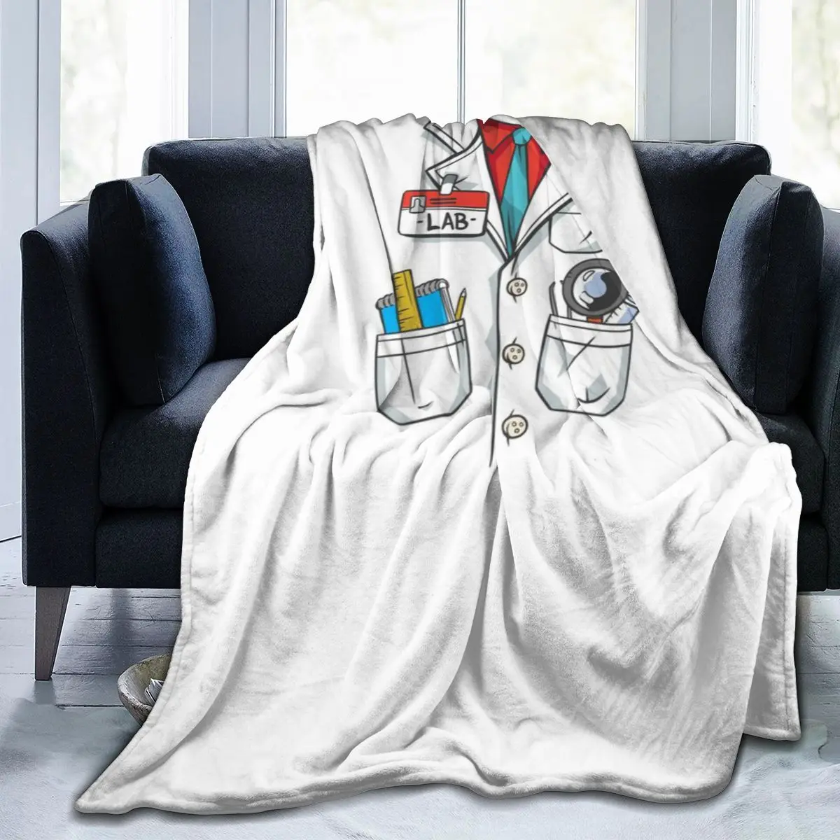 Лабораторное пальто Ультрамягкое одеяло из микрофлиса