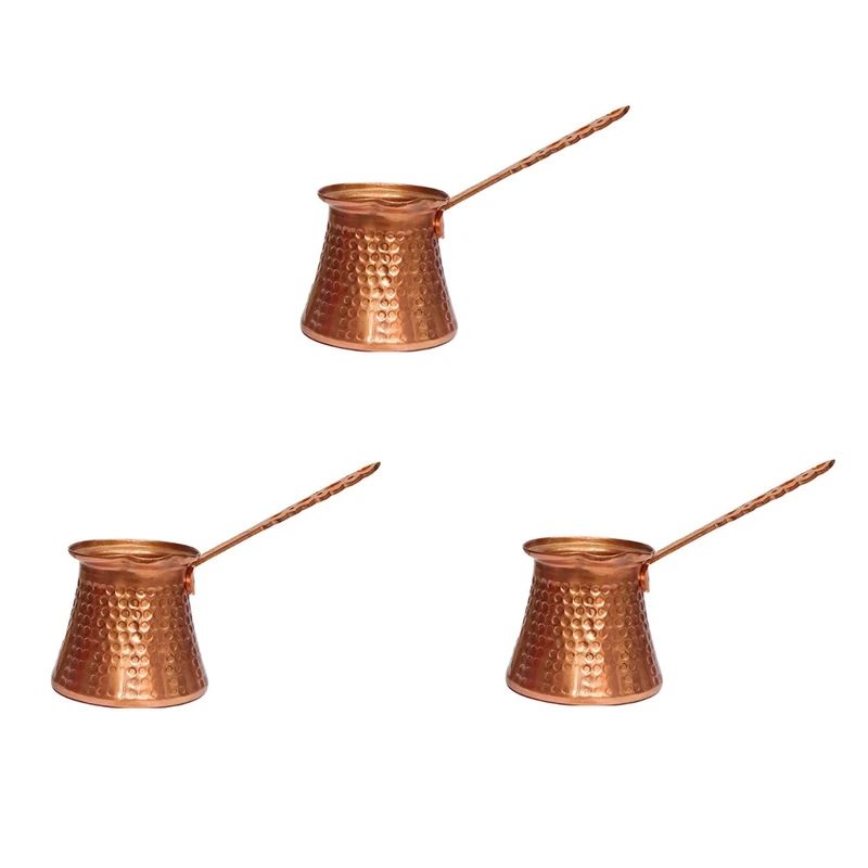 

3X Coffee Turk Turkish Coffee Pot 320Ml Coffee Turk Turkish Copper Coffee Maker for Turk Cezve Cafeteria