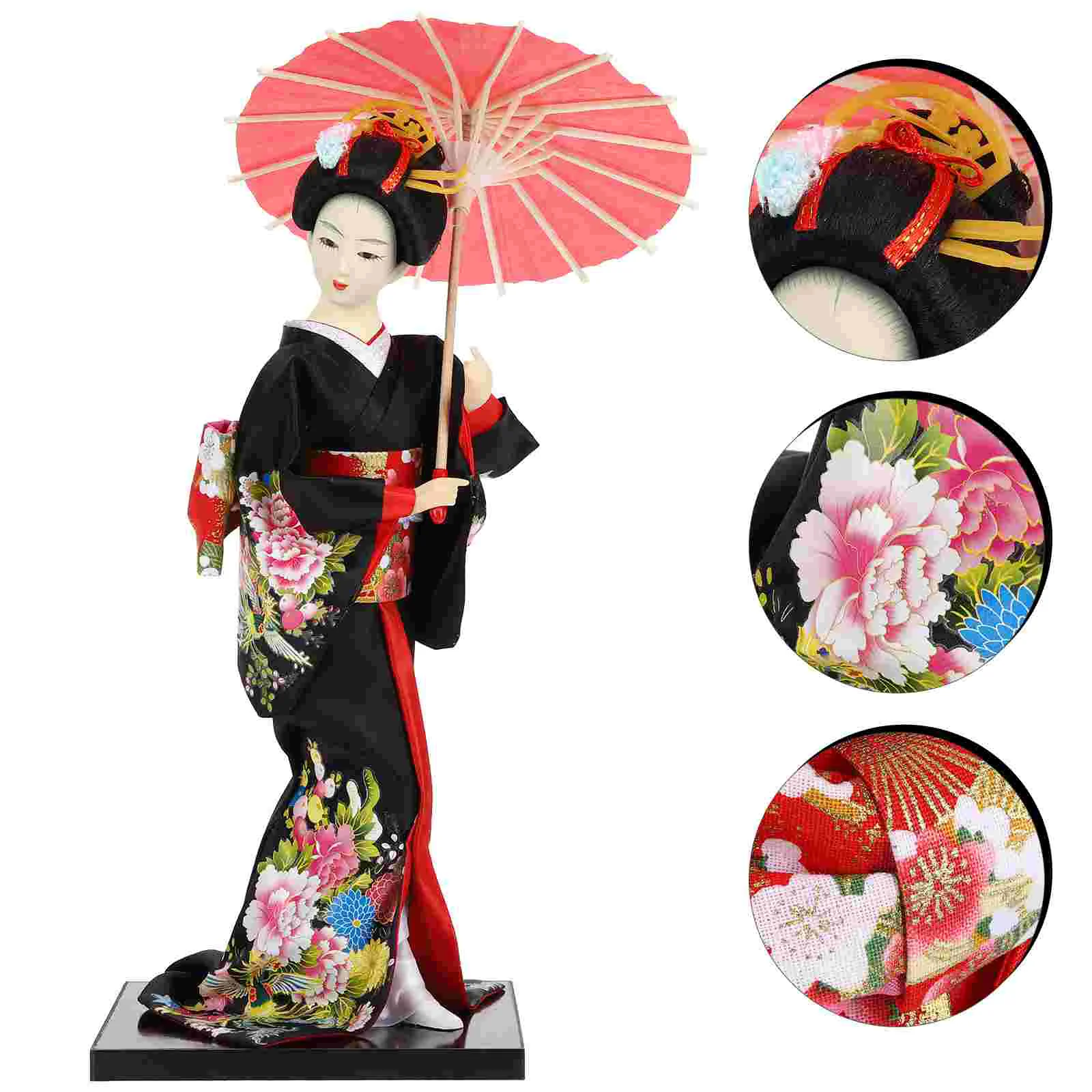 

Украшение для дома, фигурка азиатского кимоно, японская статуя гейши, Детская ретро-марионетка