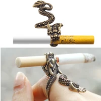 dragon cigarette holder ring rack finger clip gift for boyfriend regular smoking smoker men women cigarettes smoking accessories