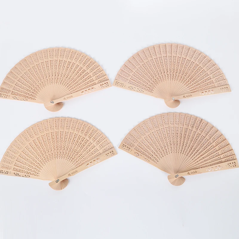 

50pcs Personalized Customized Wooden Fan Wedding Favors Gifts Sandalwood Hand Fan Party Decoration 20Cm Wood Folding Fan