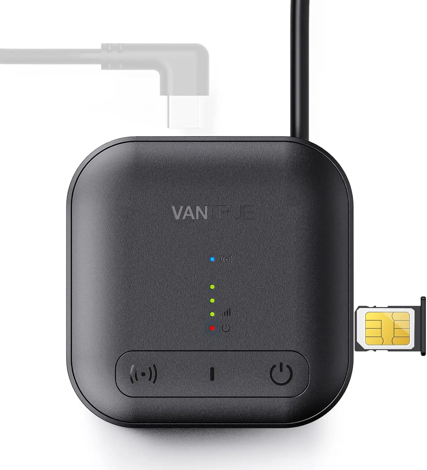 

Модуль Vantrue LTE с SIM-картой для N4S, N4 PROS, N5S, , S1 Pro (MAX) Dash Cam, удаленный просмотр в реальном времени, трек местоположения автомобиля