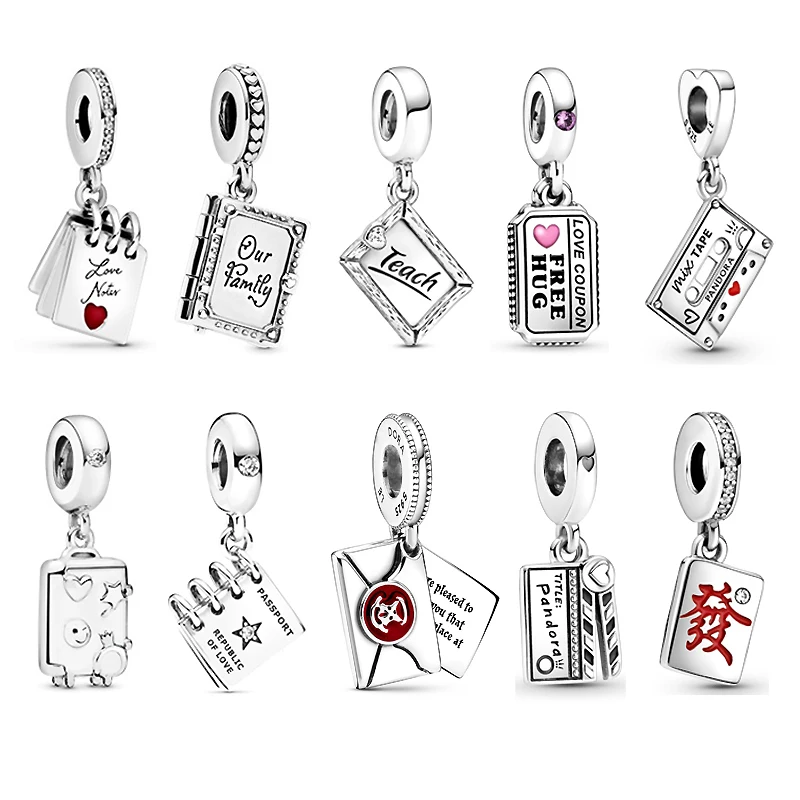 

2021 модные ювелирные изделия женские браслеты DIY бирка шармы Платформа де ли 925 подходит для оригинального Pandora стерлингово