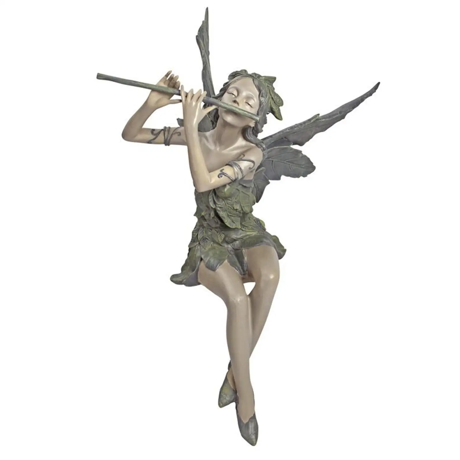 

Garden Fairy Figurine Statue Piper Fairy for Indoor Outdoor Yard Ledge
