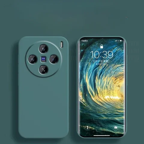 Для Vivo X200 Pro Mini Case Funda On Для Vivo X200 X200Pro Чехлы для телефонов X 200 Задняя крышка Полное покрытие Жидкий силиконовый мягкий корпус