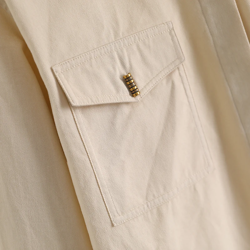 [Jia] Необычные свободные однотонные рубашки с длинными рукавами на бретелях 2024