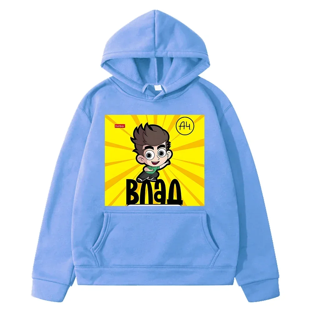 Флисовый Пуловер С Капюшоном Для Детей A4 Vlad Мультяшным Принтом Осенняя Куртка