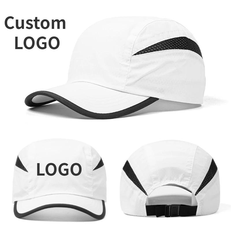 

Кепка бейсбольная быстросохнущая с логотипом на заказ, дышащая Спортивная Регулируемая Кепка с оттенком, для отдыха на открытом воздухе, летняя