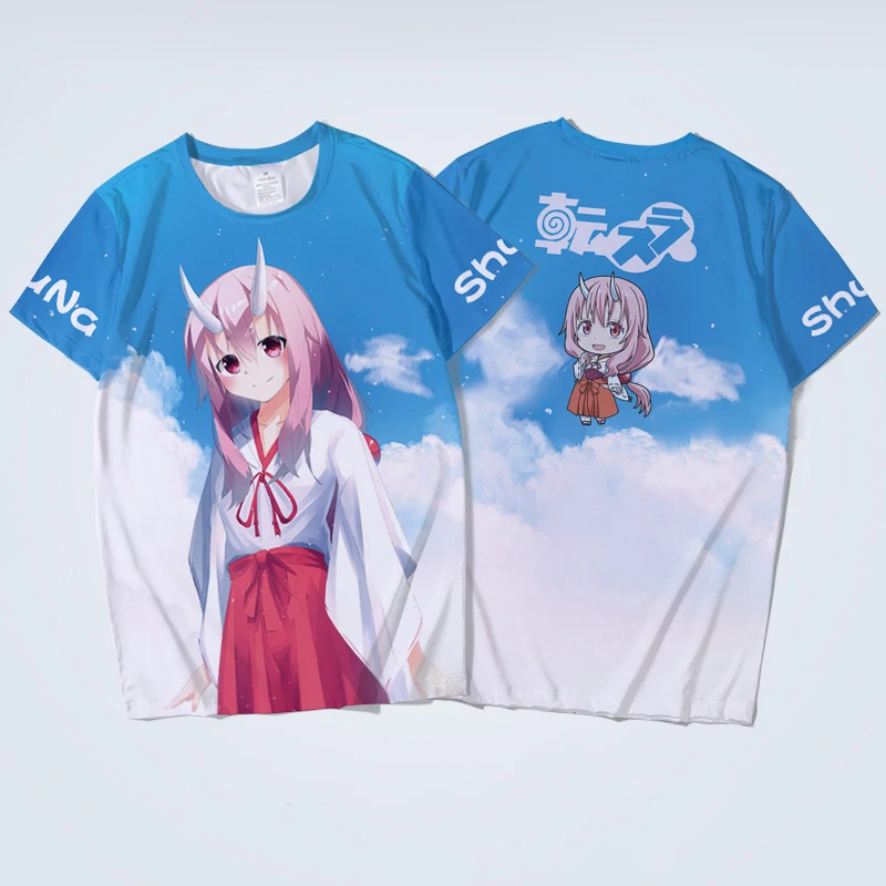 

Anime T-Shirts That Time I Got Reincarnated as a Slime 3D Print Kid Summer Crew Neck T Shirt Fashion Casual Boy Girl Tops