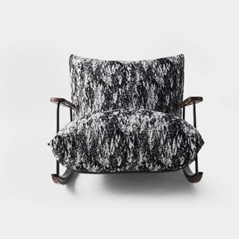 

Дизайнерское кресло-качалка для гостиной с современным акцентом, удобное кресло-качалка для чтения в скандинавском стиле, для спальни, для ленивых, Silla Mecedora, домашняя мебель DWH