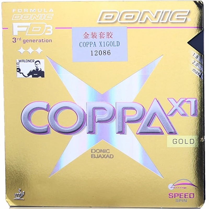 DONIC COPPA X1 GOLD Table Tennis Rubber Pimple in with sponge ping pong tenis de mesa