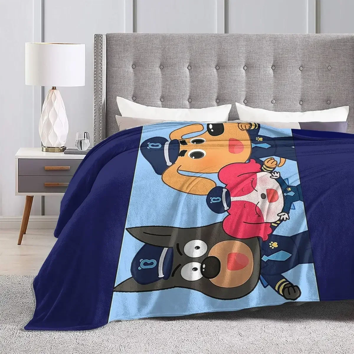 Одеяло для шерифа Лабрадора мягкое теплое Фланелевое покрывало плюшевое кровати