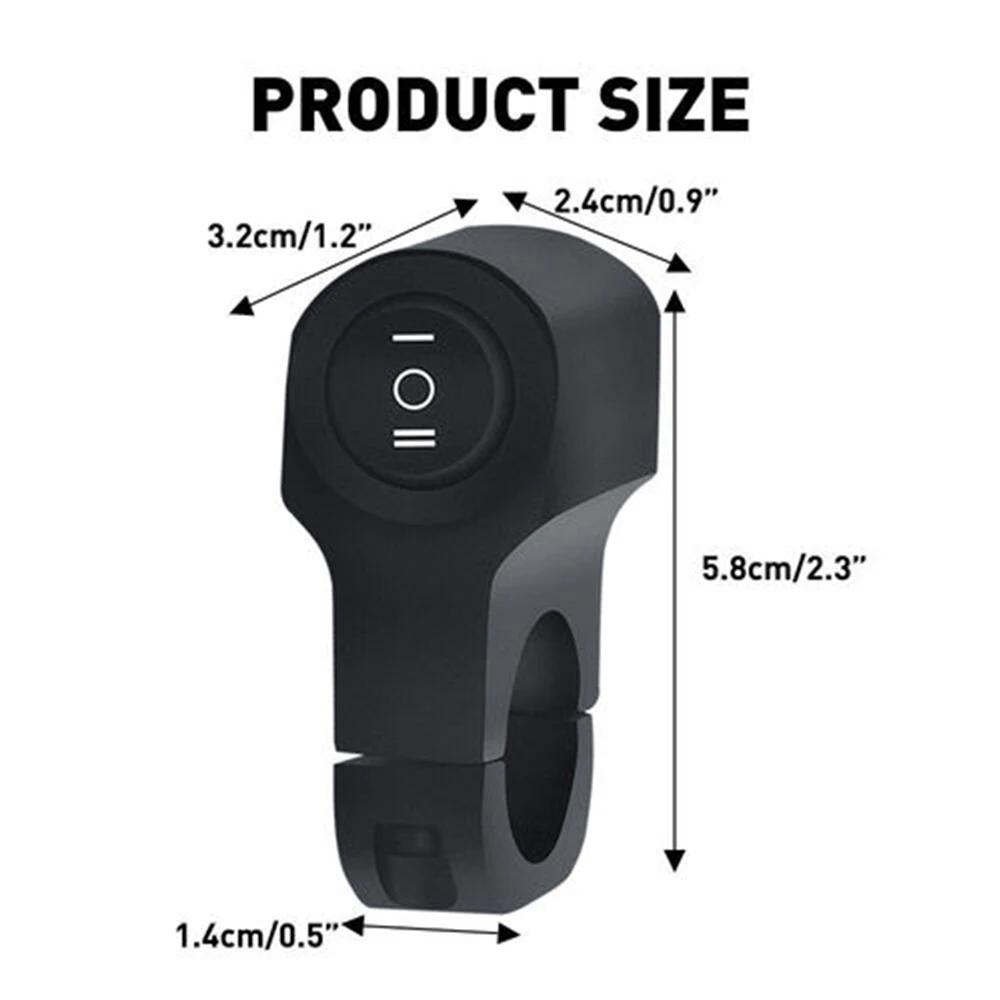 Водонепроницаемый переключатель для передней фары мотоцикла 7/8 дюйма 22 мм 12 В |