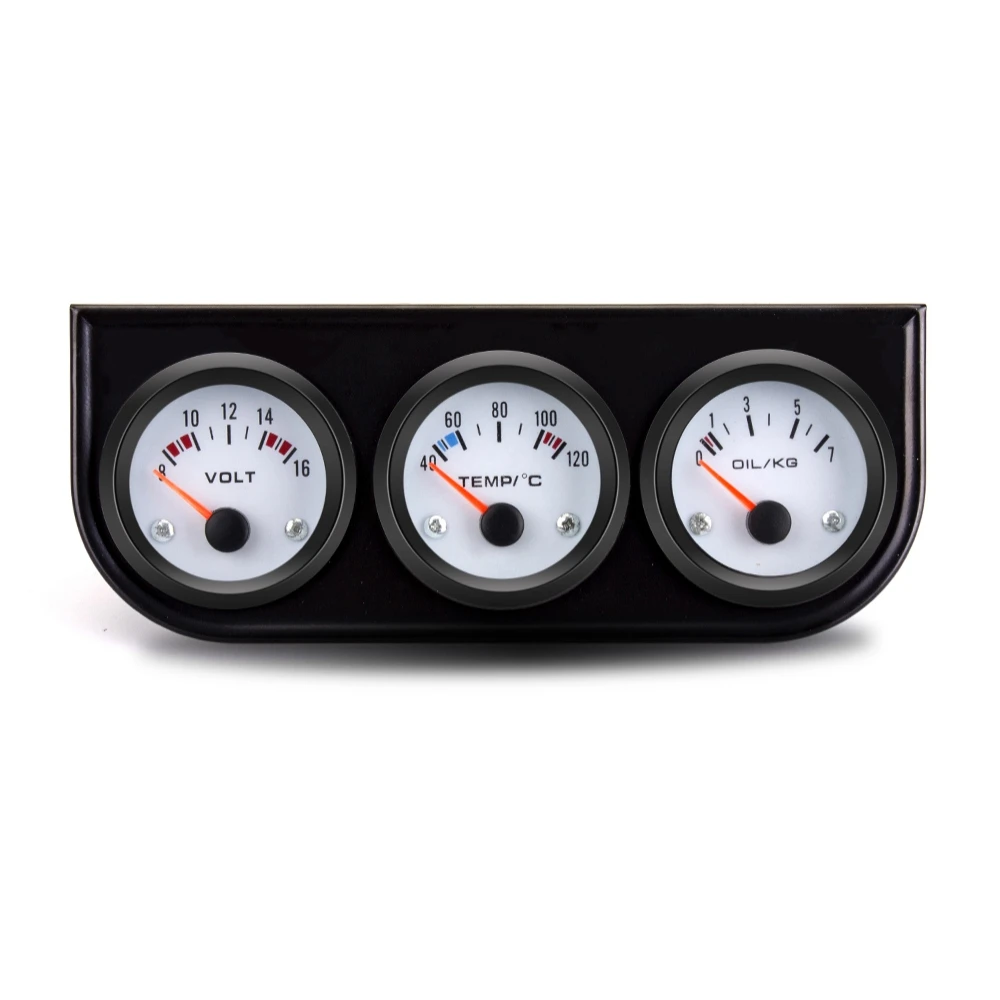 

Автомобильный трехмерный вольтметр 52 мм, датчик температуры воды (по Цельсию), манометр масла (бар), 3-в-1, датчик модификации автомобиля с датчиком