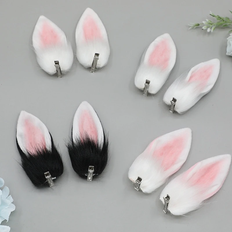 

Гибкие заколки для волос в форме ушей кролика, головной убор для костюма на Хэллоуин для женщин и мужчин на день рождения, нескользящая тема...