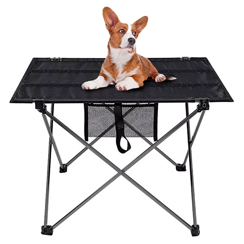 

New in Camping Table Portable Foldable Desk Furniture Computer Bed Ultralight Aluminium Hiking Climbing Picnic Folding Tables ca