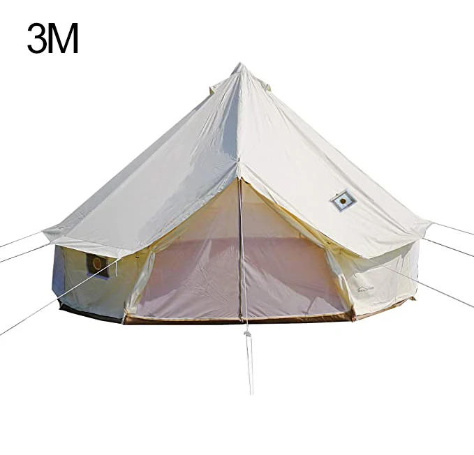 

DANCHEL OUTDOOR 3m oxford bell tent camping tent glamping tent with two stove jacket stove hole