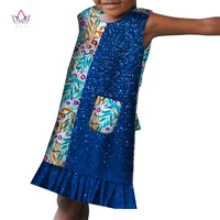 new african clothing baby girls new year birthday party gown sleeveless dress childrens clothing kids sequined dresses wyt580