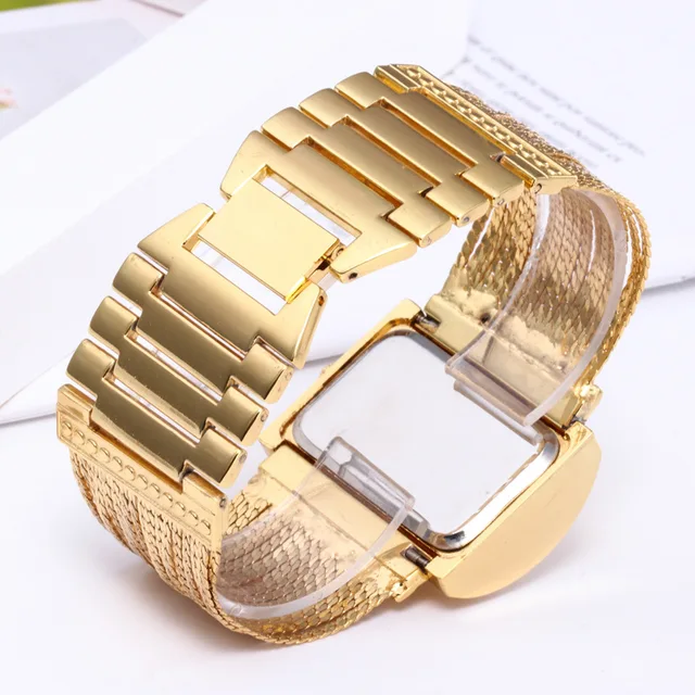 2022 Fashion Luxury Ladies Wrist Watches Top Brand Gold Steel Strap Waterproof Women's Bracelet Watch Zegarek Damski 2