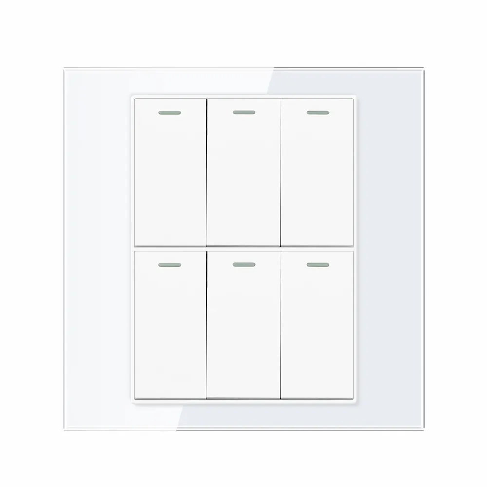 

VISWE 6-клавишный кнопочный выключатель 1/2 way 120x120 мм