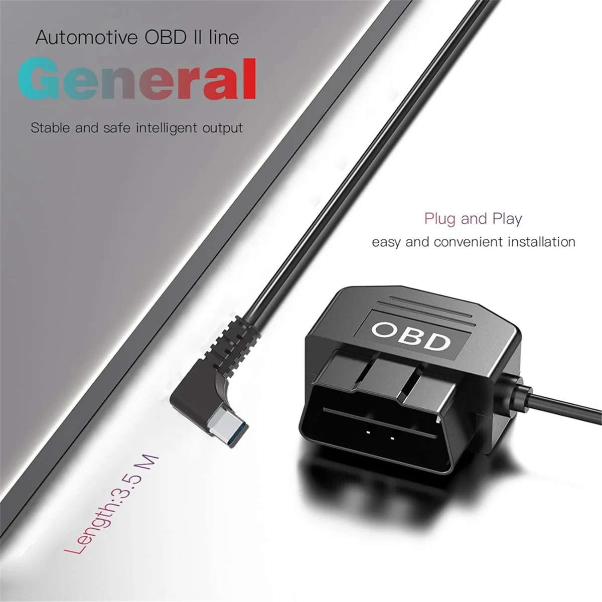 Комплект жесткого провода OBD для видеорегистратора комплект USB Type C камеры