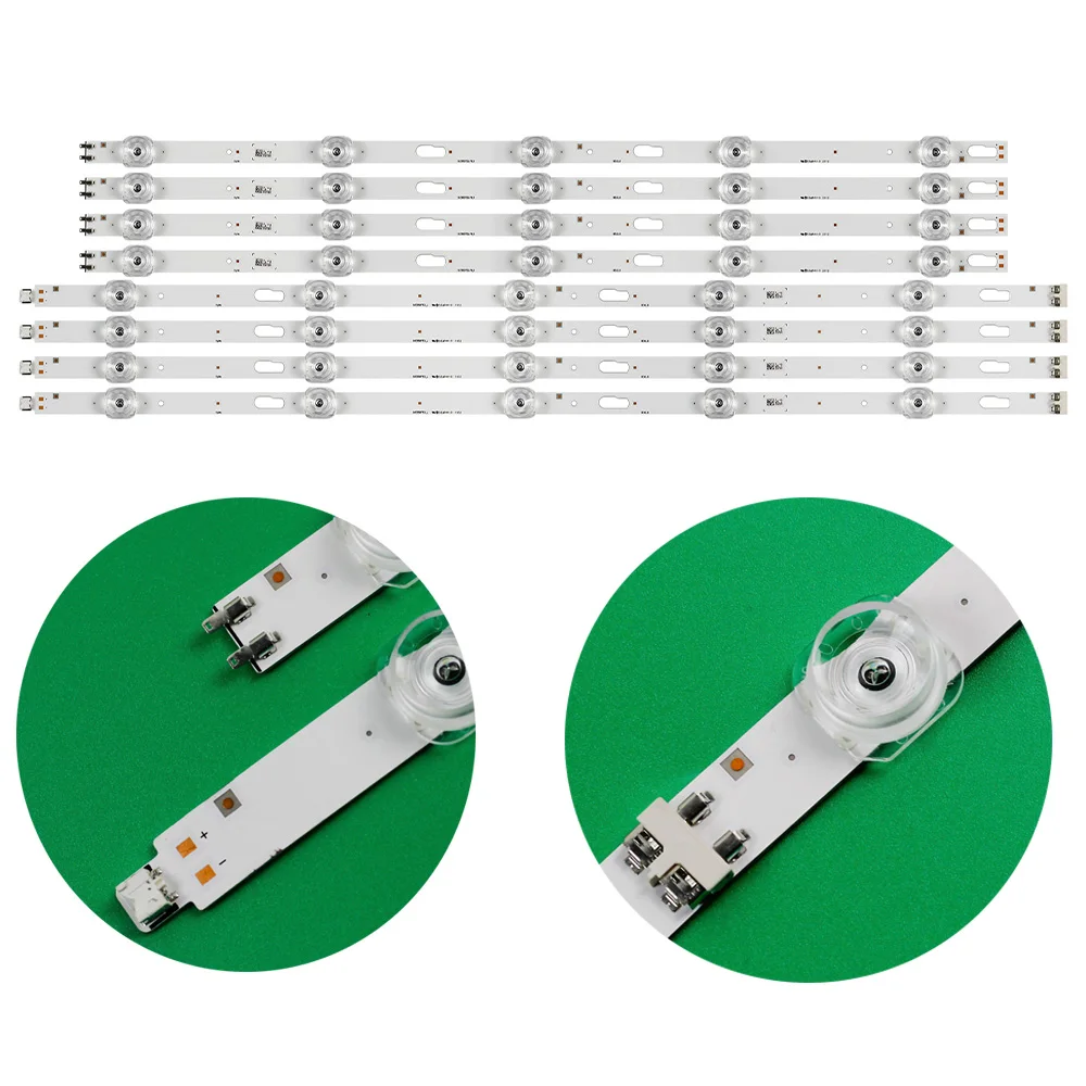 40 шт./компл. для Samsung UN55TU8200 UN55TU7000 UN55TU8000 UE55TU7025 UE55TU8000 UE55TU8000 UE55TU7100 UE55TU7000 BN96-50316A 50315A Светодиодная лента