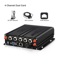 factory direct sales 4 channel 4g cmsv6 car dvr driving recorder with gps function