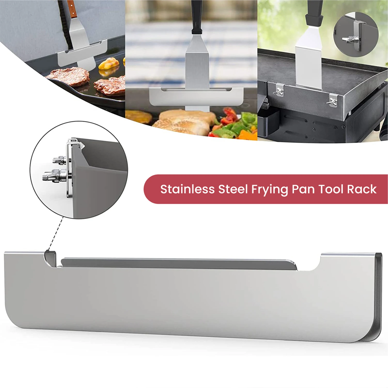 

Barbecue Tool Holder Rack Keep Spatula Within Reach for Outdoor Camping TS1