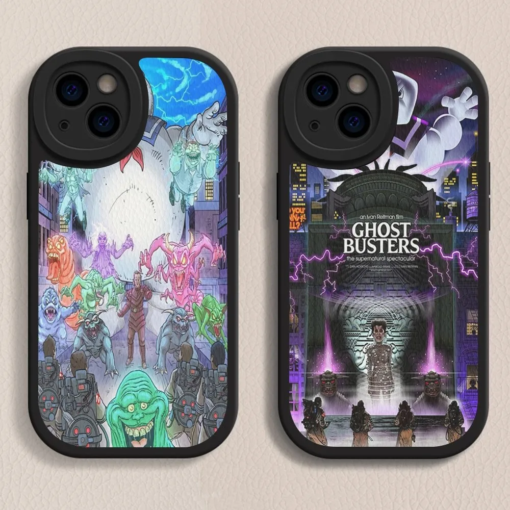 Чехол для телефона E-Extreme-Ghost busteres из жесткой кожи iPhone 16 15 14 13 12 Mini 11 Pro Max Xs X Xr 7 8 Plus