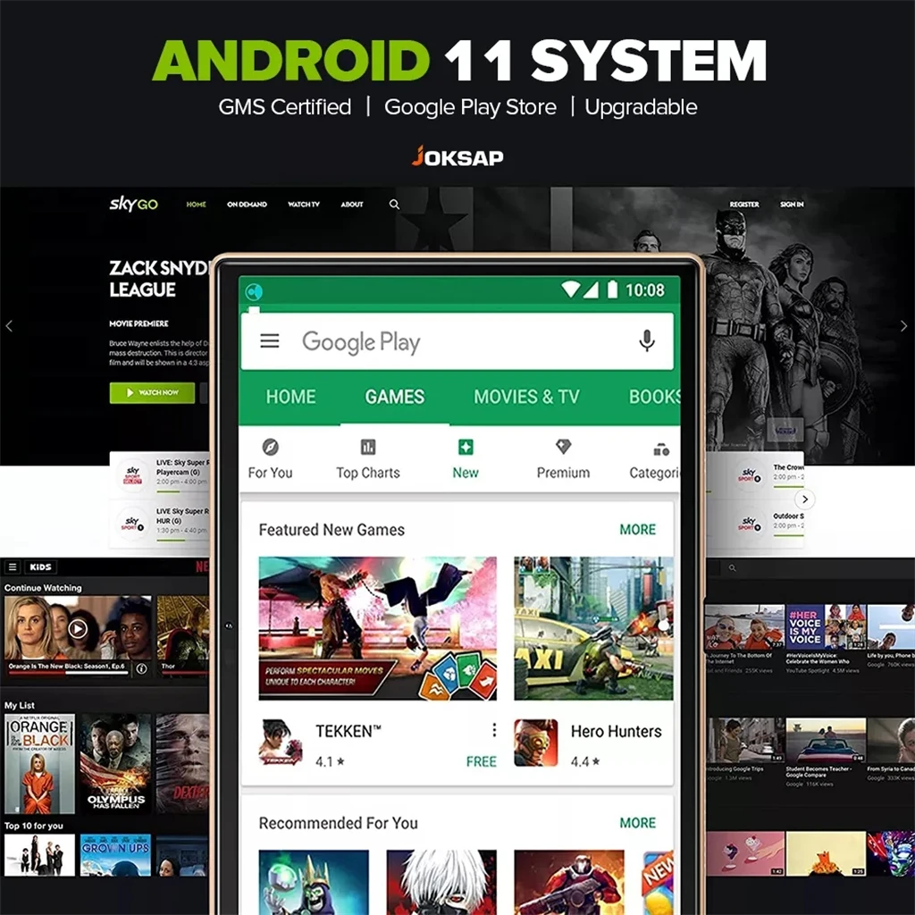 Kup 2022 Nowy Globalny Wersja Android 11.0 256GB ROM 11.6 Calowy 4k HD Snapdragon 845 Oryginalny Tablet PC 5G Podwójna Karta SIM Lub WIFI GPS Mi