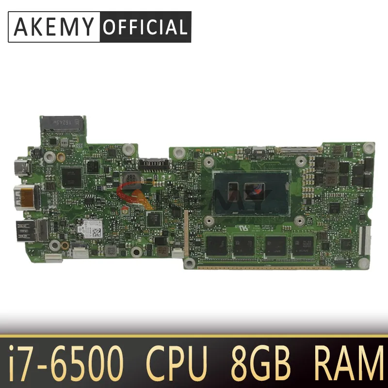 

Материнская плата T303UA REV1.2 для Asus T303U T303UA T303 I7-6500CPU 8 ГБ ОЗУ, материнская плата для ноутбука, протестированная Рабочая Бесплатная доставка