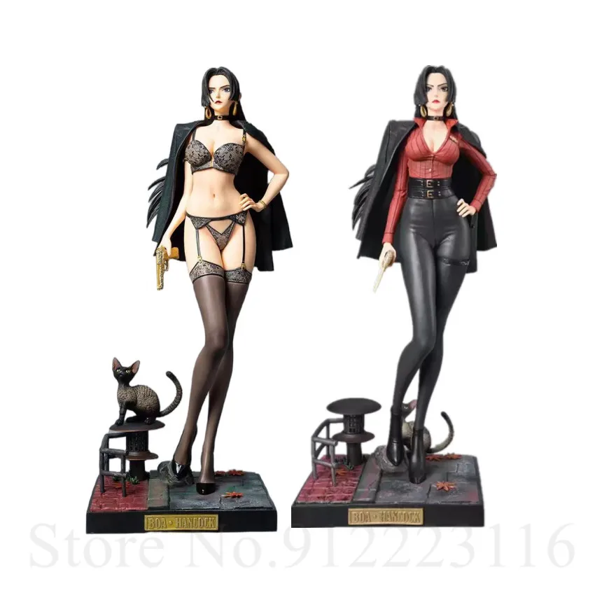 

50 см слитный боа Ханкок MegaHouse черный костюм девушка Ver. 1/4 GK ПВХ экшн-игрушки Аниме Коллекционная Статуя Кукла Подарочные игрушки