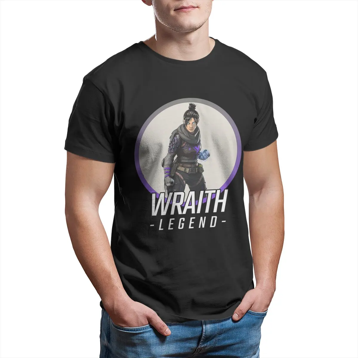Wraith Legend Apex Legends видеоигра 100% хлопок винтажная женская футболка с принтом мужская