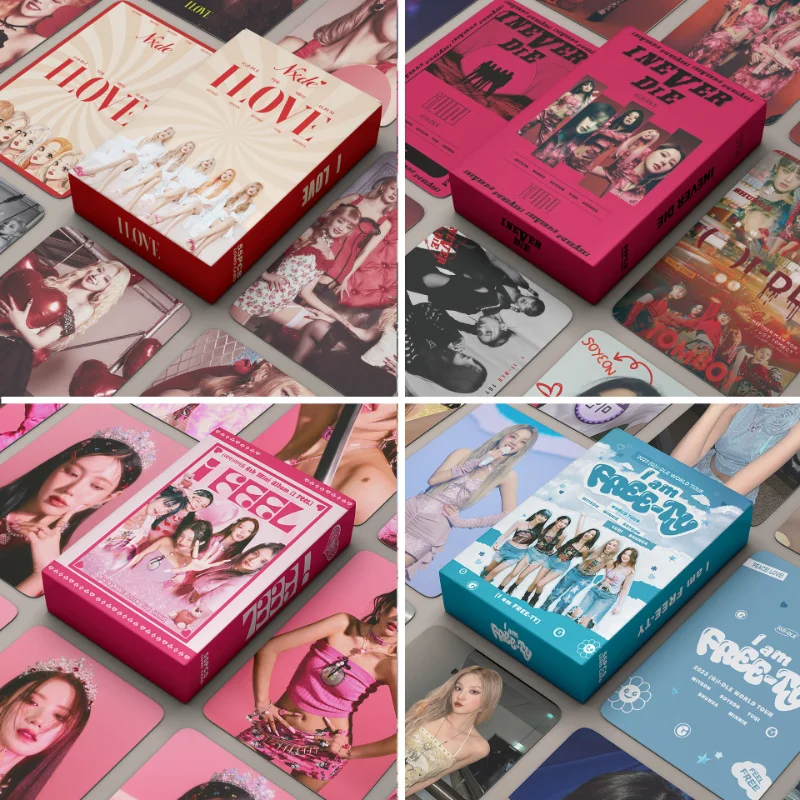 

55Pcs/set Kpop ITZY TWICE Photocard New Ablum 2022 Korea Postcard Lomo Cards Photocard Cute Poster Print Fans Gift