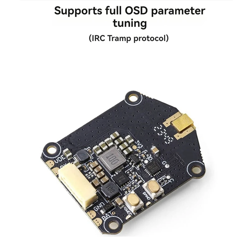 Для HGLRC 1 2G 6 Вт VTX 9CH 1600 МВт переключаемый модуль передатчика NTSC или PAL FPV для RC дрона