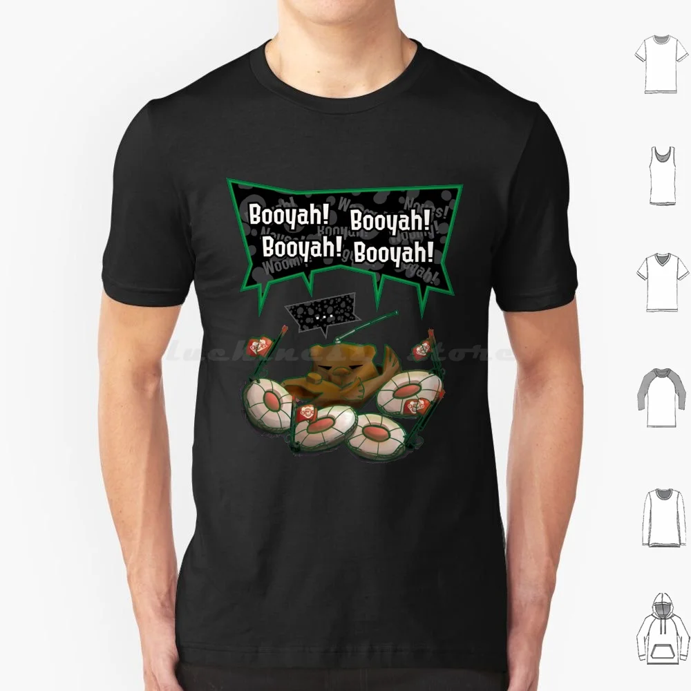Booyah T Shirt Cotton Men Women DIY Print Salmon Run Splatoon 2 Gaming