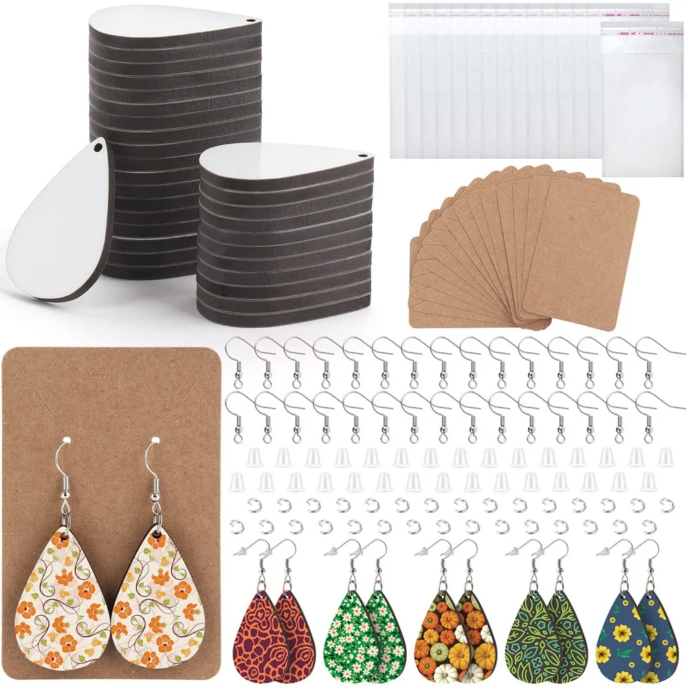 

30Pcs Sublimation Blanks Products,Sublimation Printing Earring Blank Jewelry Blanks Supplies,Heat Transfer Blank Earring