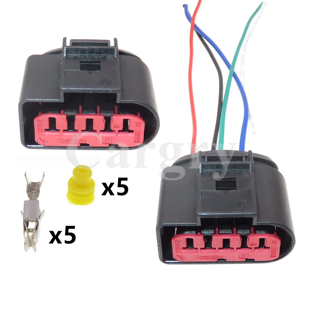 

1 Set 5P Car Waterproof Socket 1J0 973 775A MAF Auto Mass Air Flow Wire Connector For VW Audi 1J0973775A