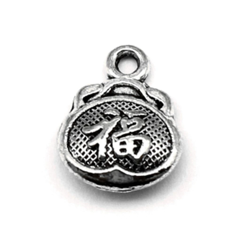 

100pcs Wholesale Jewelry Lots Lucky Bag Charms Pendant Supplies For Jewelry Materials 10x13mm